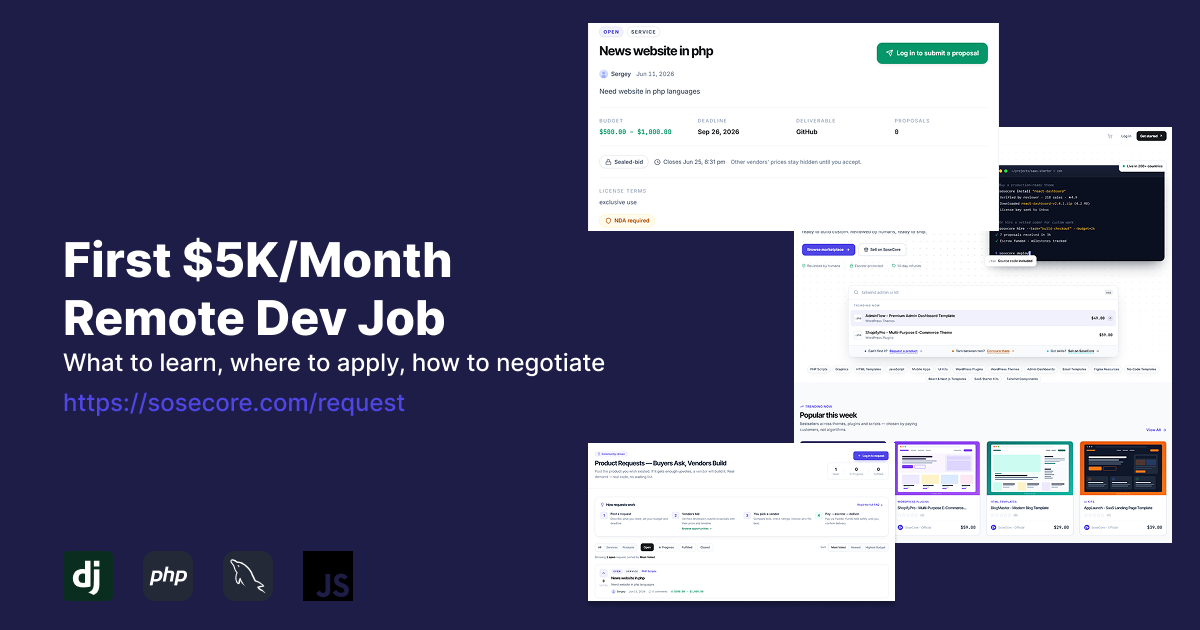 How to Find Your First $5k/Month Remote Dev Job in 2026 (Without Burnout)